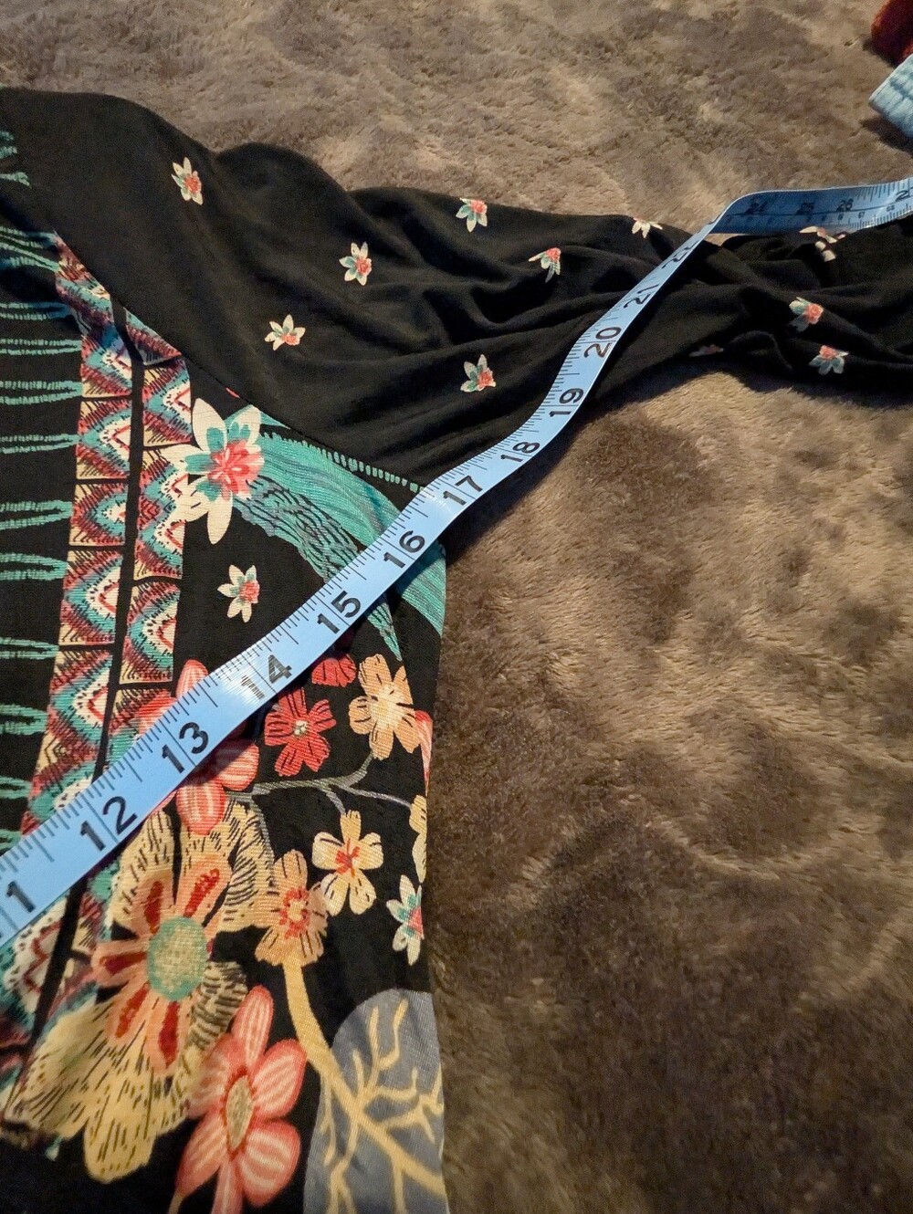 Floral V-Neck Wrap Maxi Dress Size M/L - Picture 14 of 14